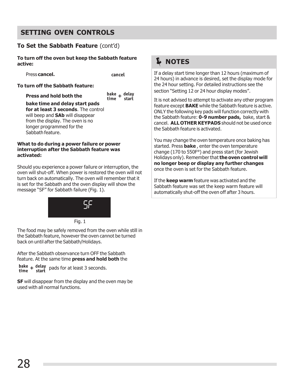 Setting oven controls | FRIGIDAIRE 316902300 User Manual | Page 28 / 40