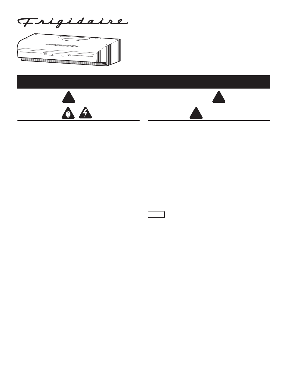 FRIGIDAIRE PL30WC4IEC User Manual | 8 pages