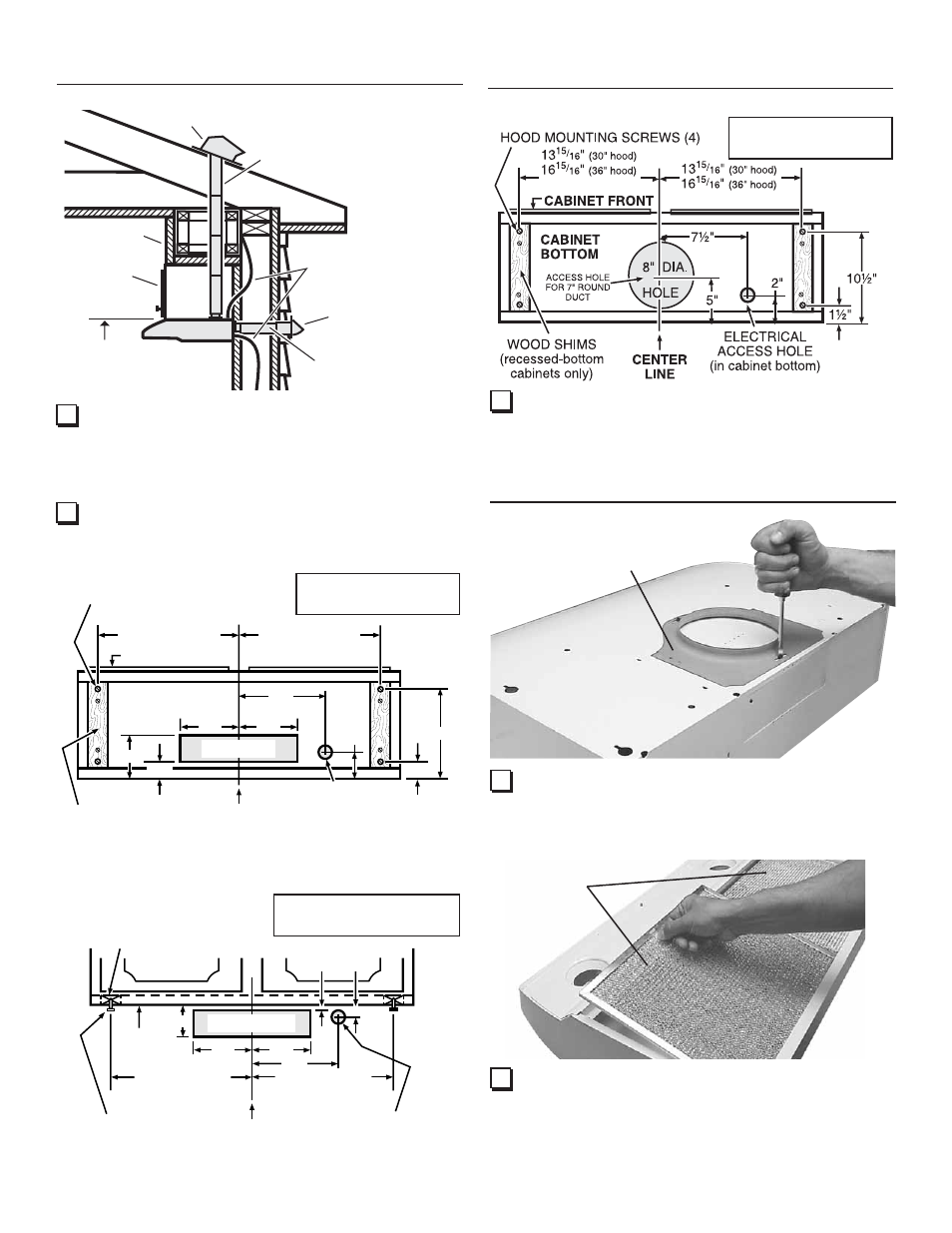 Prepare hood location prepare the hood, Prepare hood location | FRIGIDAIRE PL30WC4IEC User Manual | Page 2 / 8