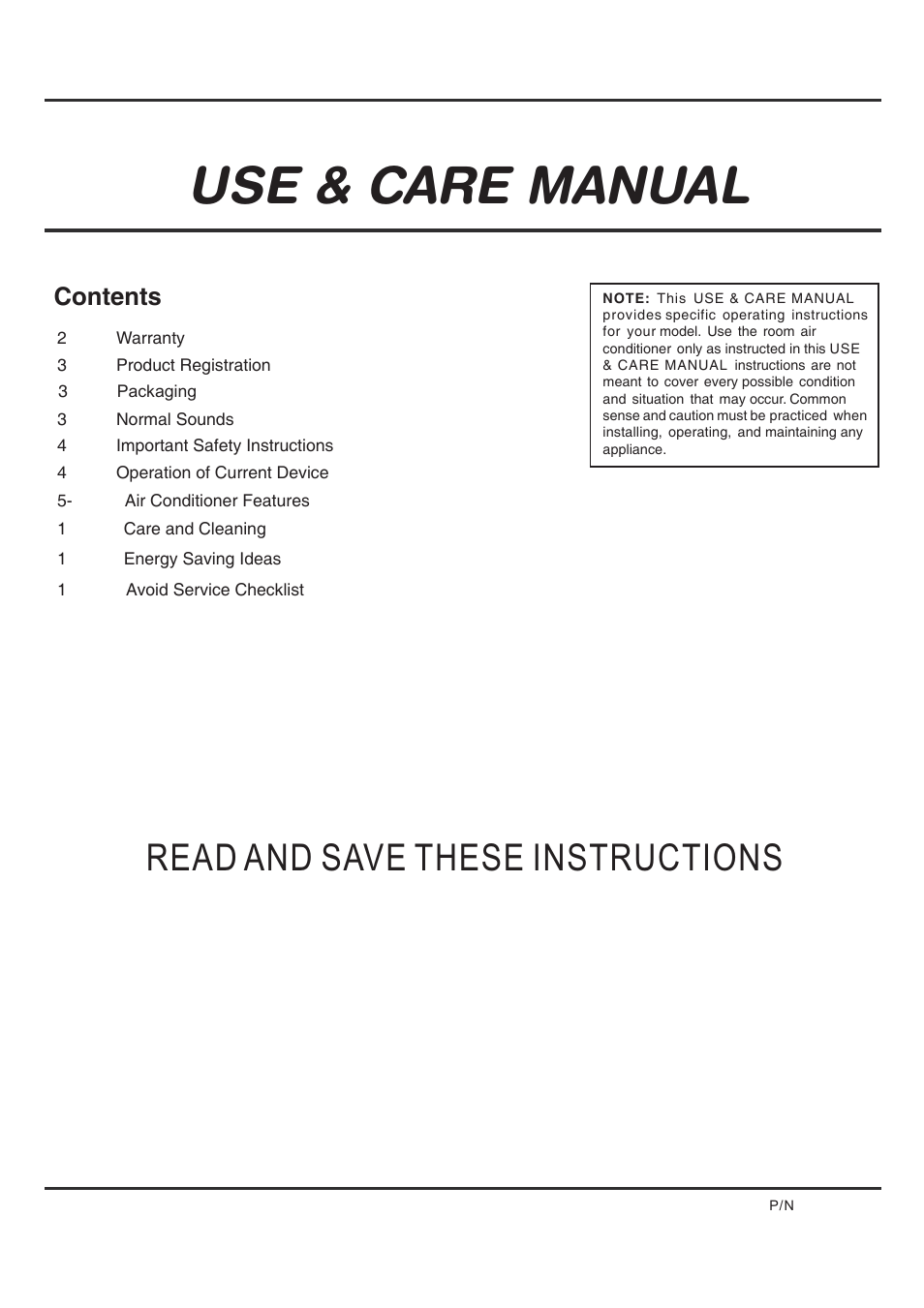 FRIGIDAIRE 5-10 User Manual | 11 pages