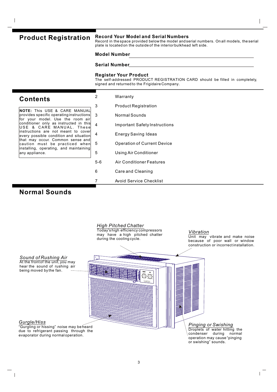 FRIGIDAIRE 819042151-01 User Manual | Page 3 / 7