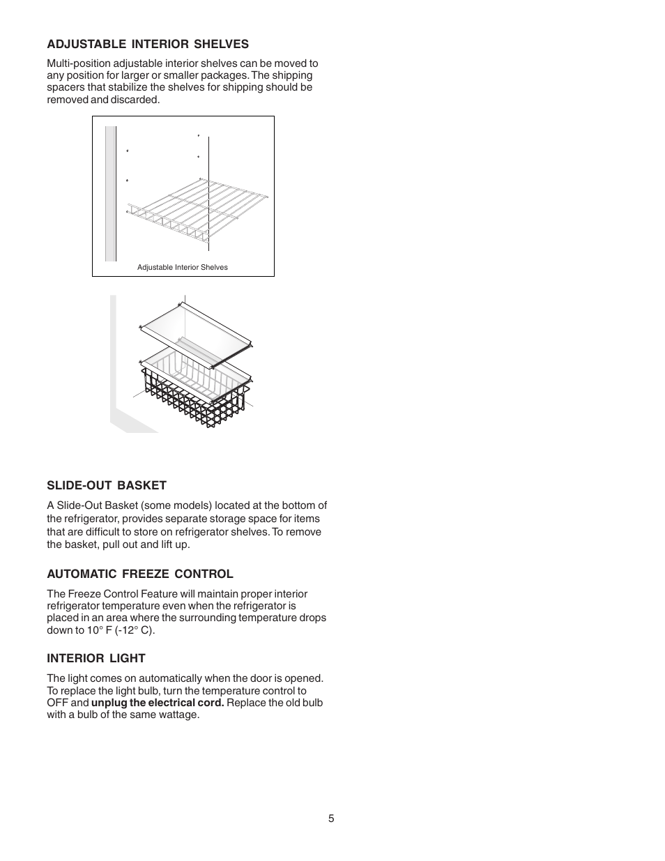 FRIGIDAIRE 216961200 User Manual | Page 5 / 8