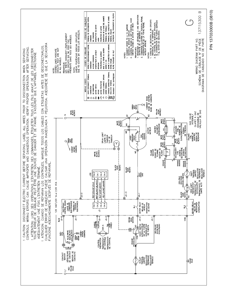 FRIGIDAIRE 137033000B 0810 User Manual | Page 8 / 8