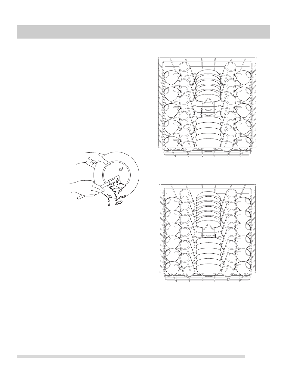 Dish preparation, Loading the top rack, Preparing and loading dishes | FRIGIDAIRE 154881901 User Manual | Page 9 / 20