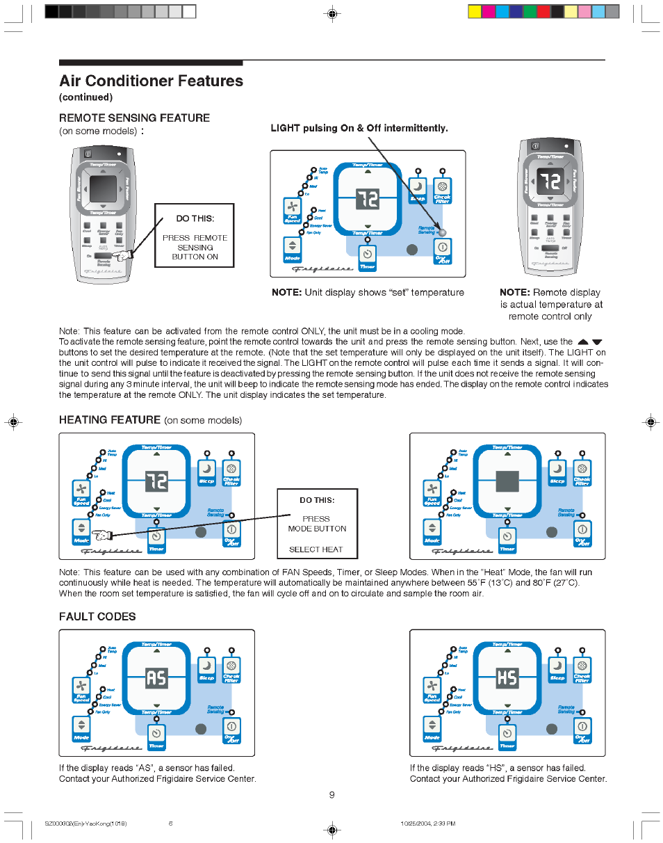 FRIGIDAIRE 220218A028 User Manual | Page 9 / 12