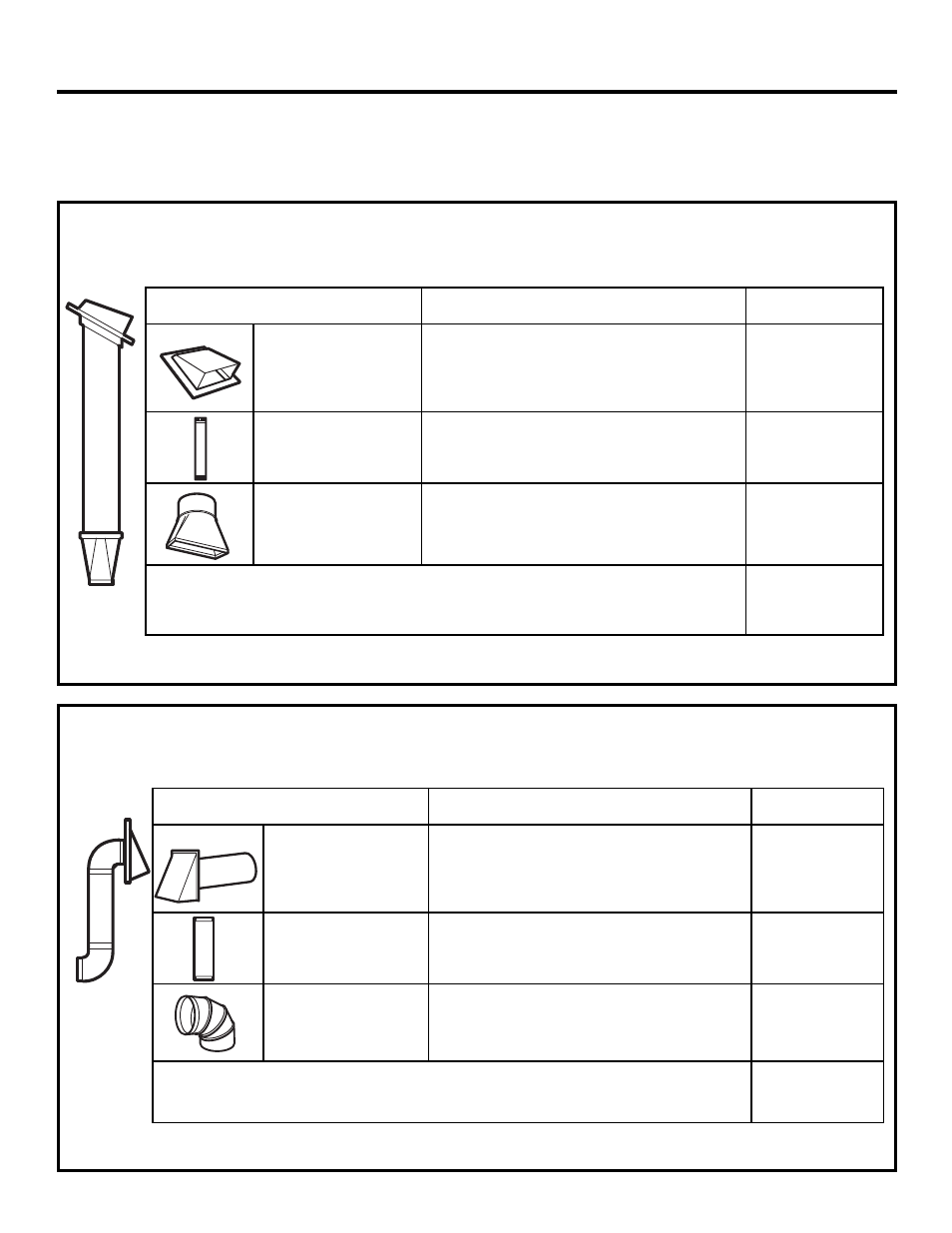 Installation instructions, External exhaust ducting, Outside top exhaust (example only) | Outside back exhaust (example only) | FRIGIDAIRE 316495063 User Manual | Page 11 / 24