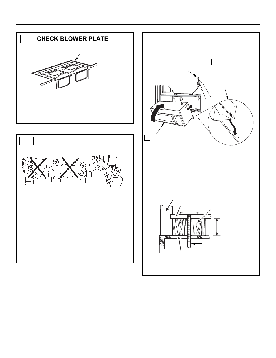 Installation instructions, Mount the microwave oven, C4. check blower plate | FRIGIDAIRE 316495063 User Manual | Page 21 / 24