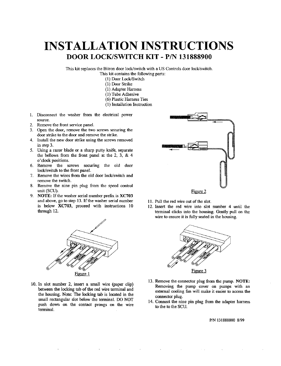 Installation instructions | FRIGIDAIRE 131888900 User Manual | Page 2 / 3