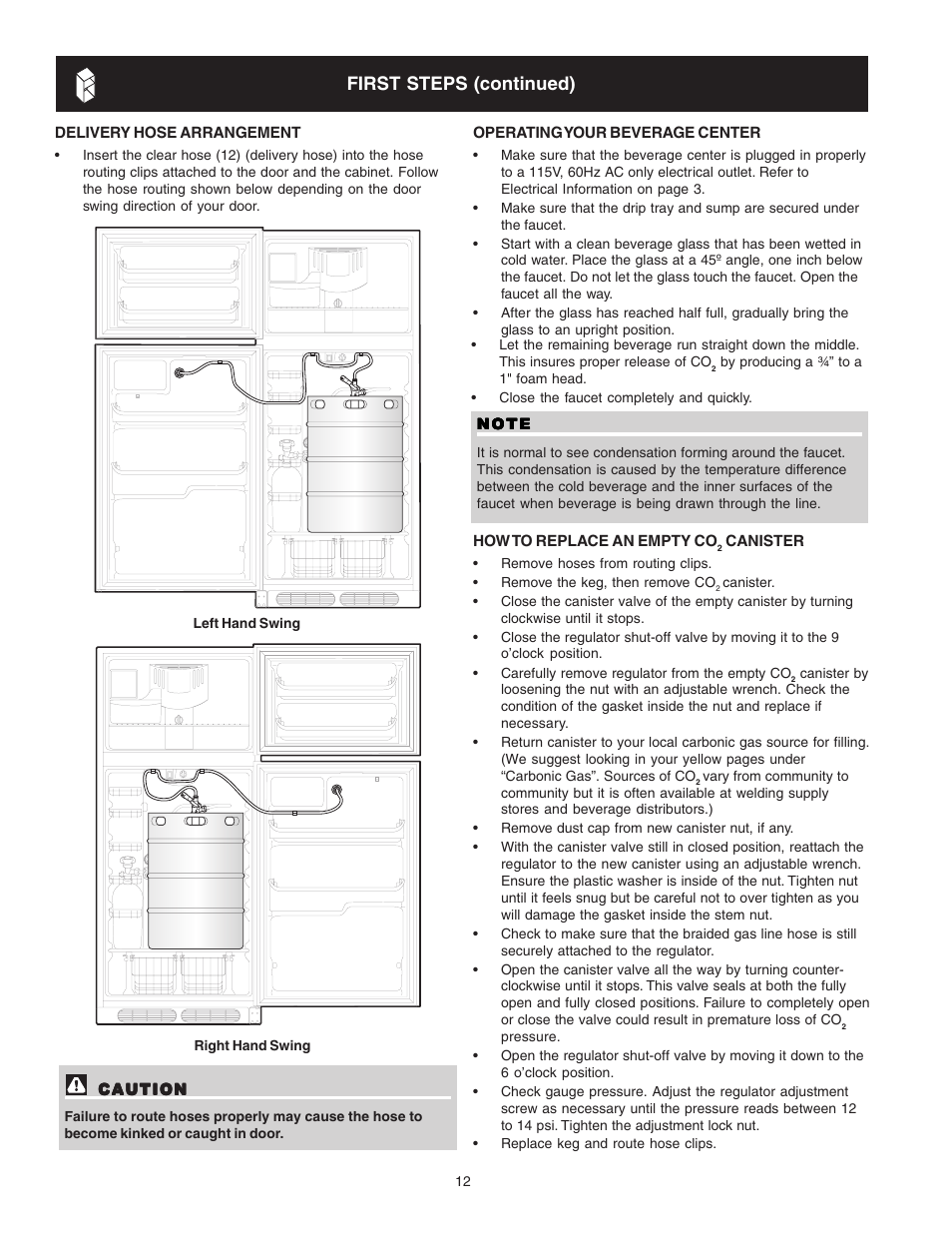 First steps (continued) | FRIGIDAIRE 241666500 User Manual | Page 12 / 22
