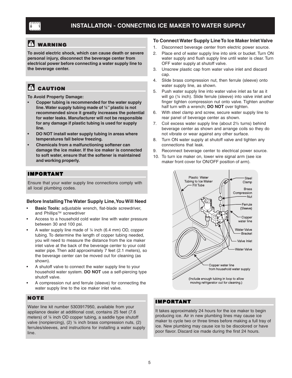 FRIGIDAIRE 241666500 User Manual | Page 5 / 22