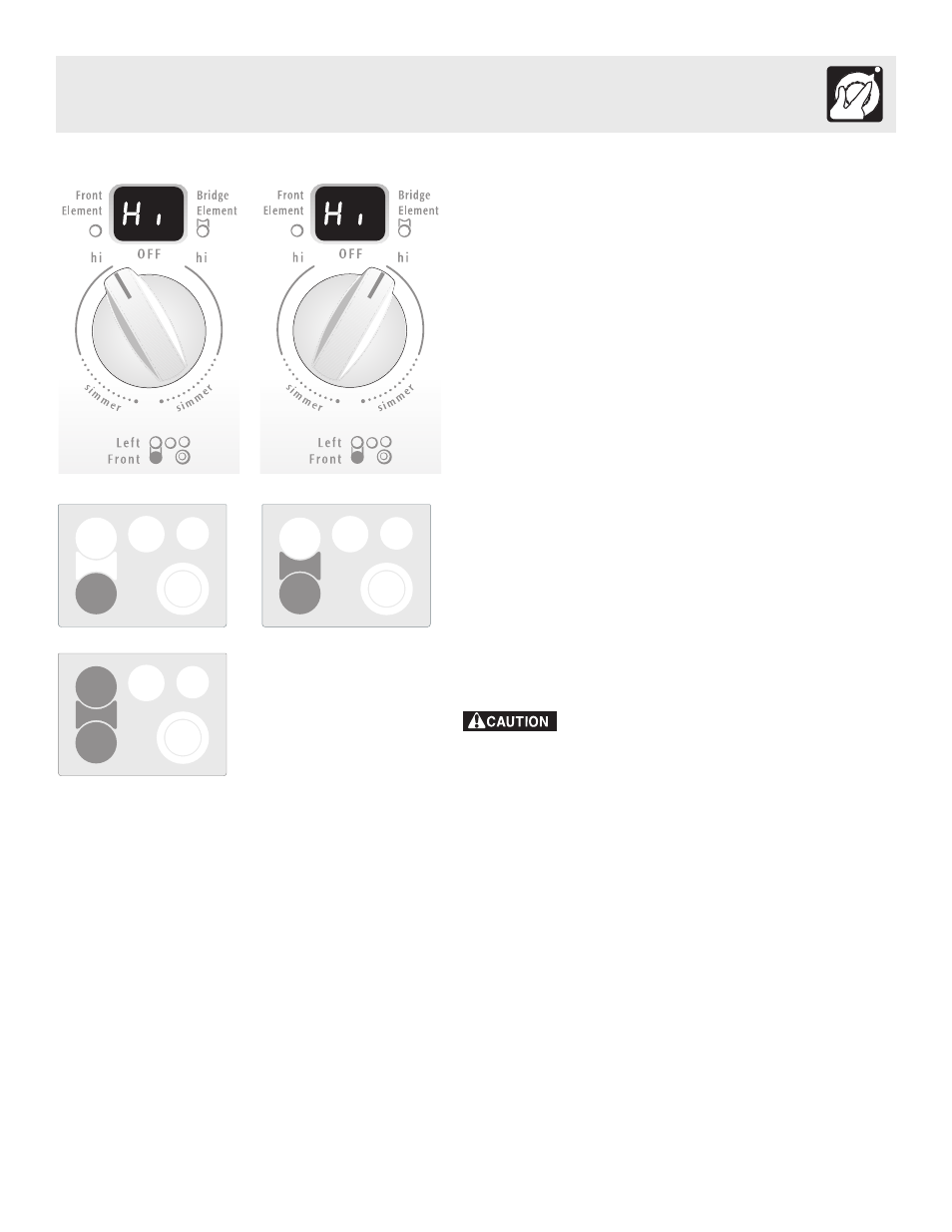 Setting surface controls | FRIGIDAIRE ES510 User Manual | Page 11 / 44