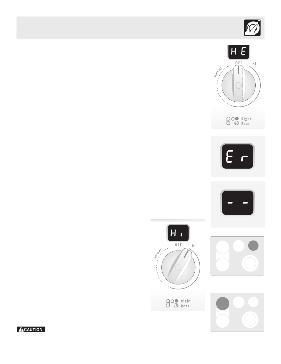 Setting surface controls | FRIGIDAIRE ES510 User Manual | Page 9 / 44