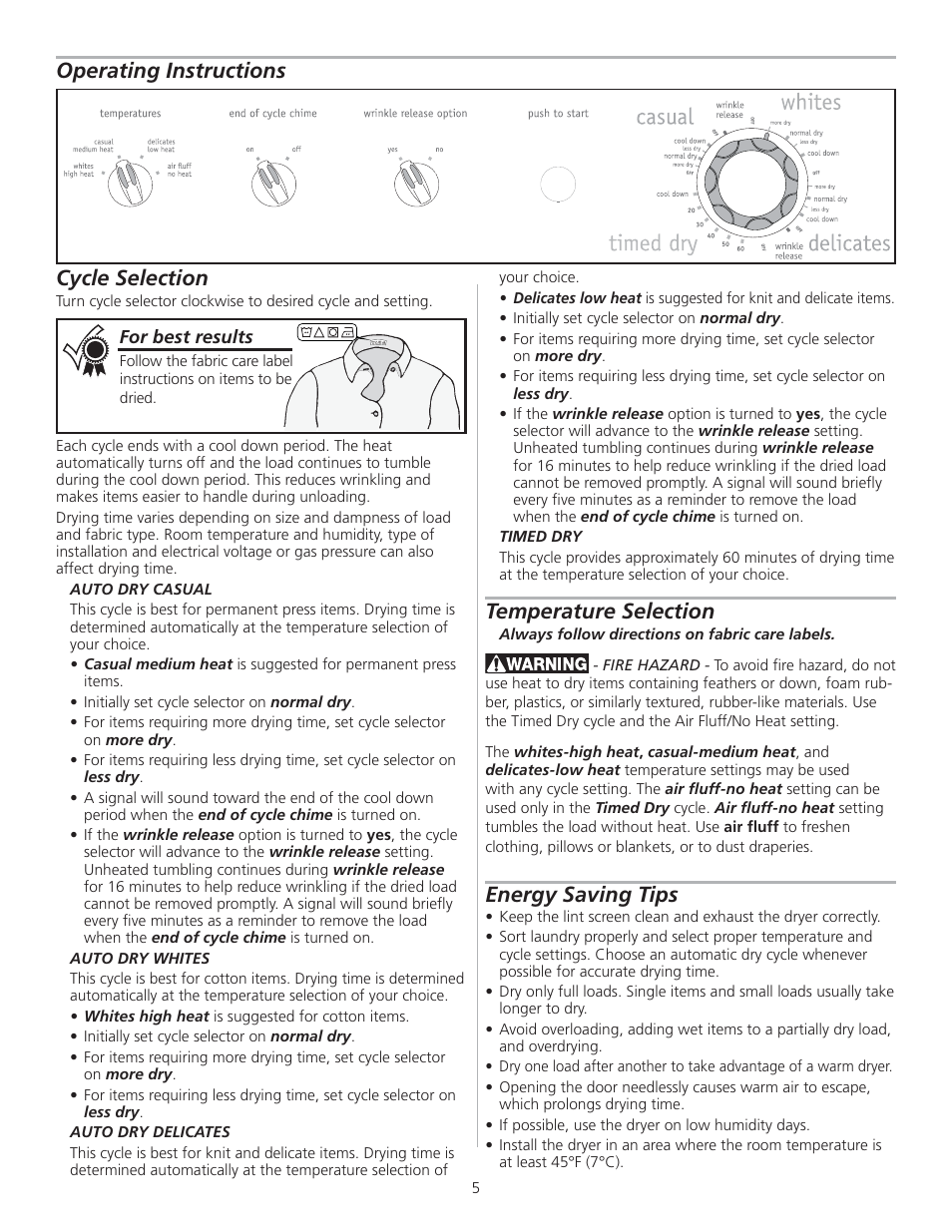 FRIGIDAIRE 137196900A User Manual | Page 5 / 10