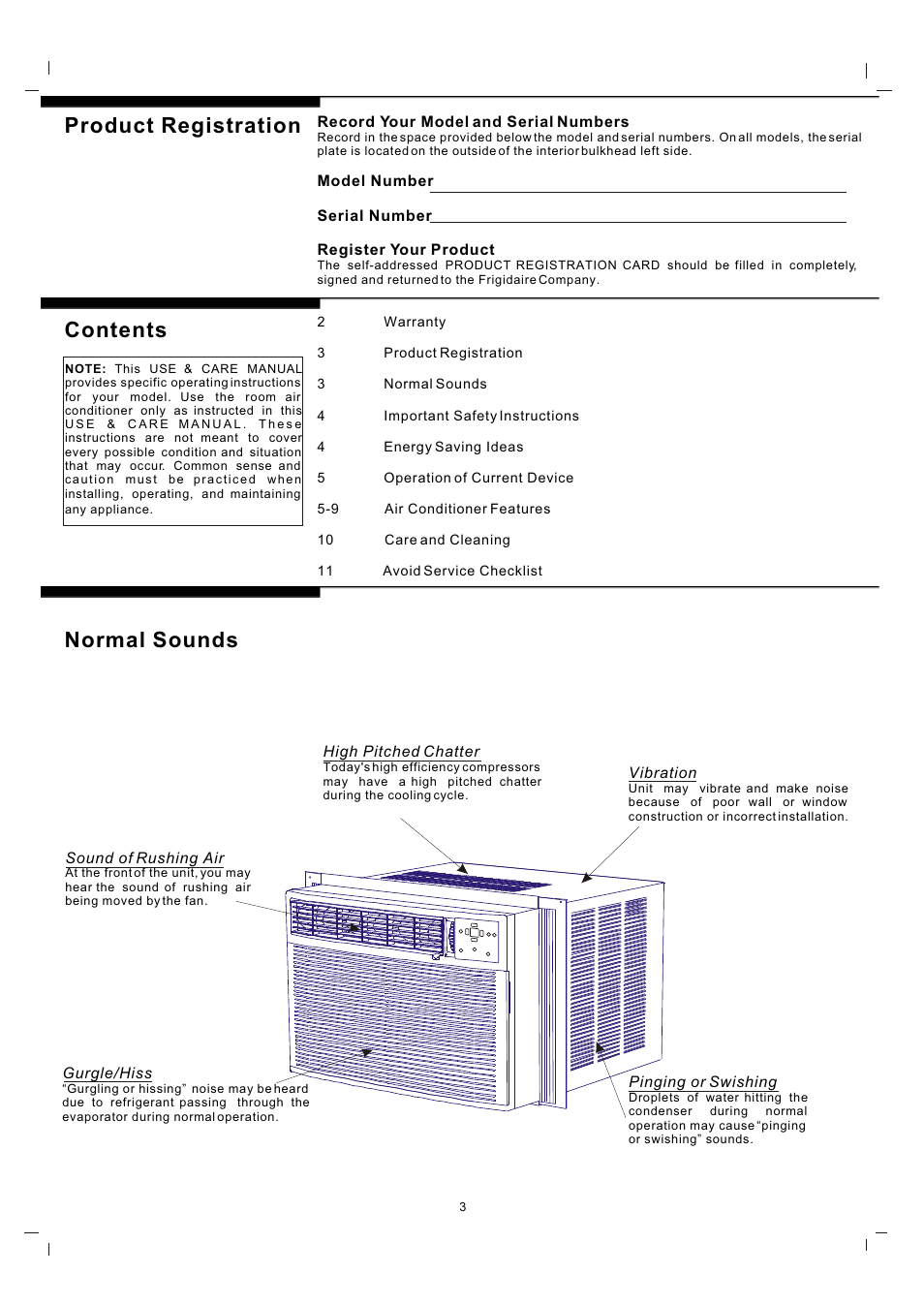 FRIGIDAIRE 819042150-01 User Manual | Page 3 / 11