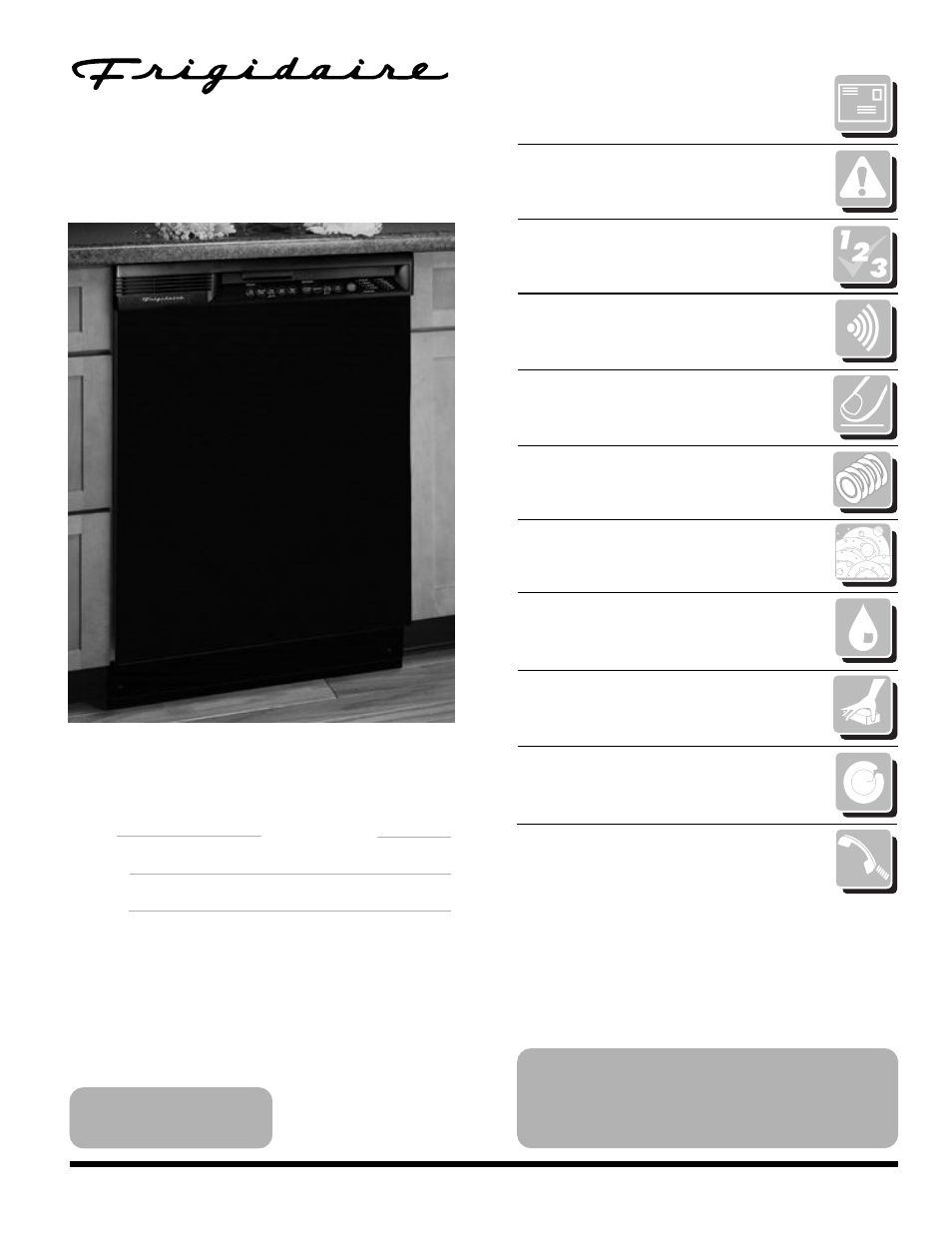 FRIGIDAIRE 950 Series User Manual | 16 pages