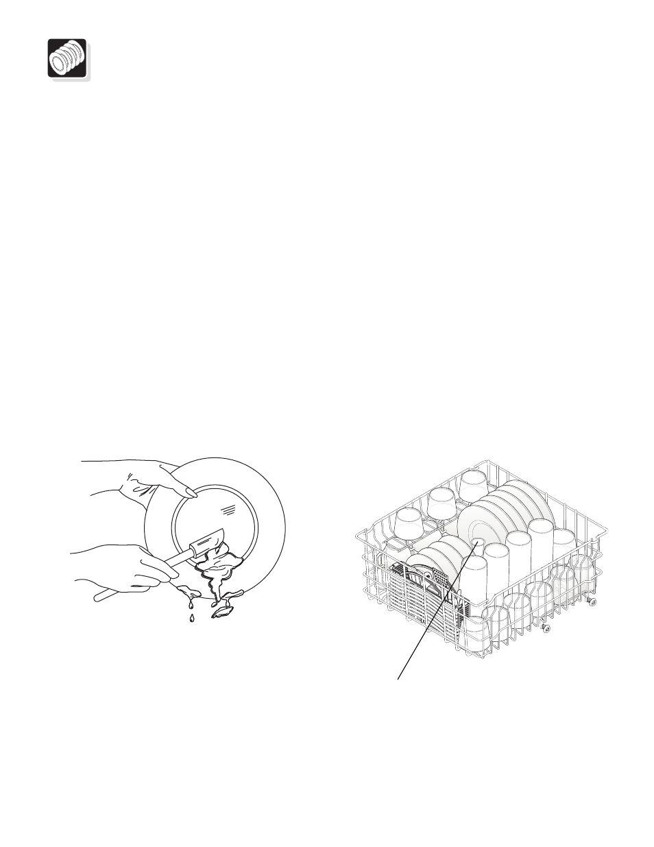 Preparing and loading dishes, Dish preparation, Loading the top rack | FRIGIDAIRE 950 Series User Manual | Page 7 / 16