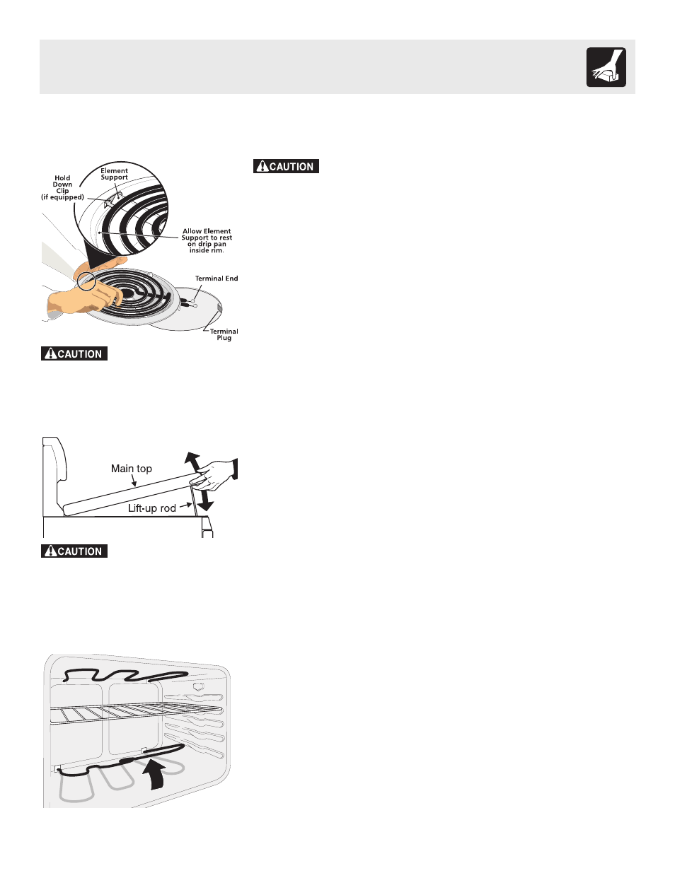 General care & cleaning | FRIGIDAIRE Electric Range Coil Surface Elements with or without Clock User Manual | Page 9 / 12