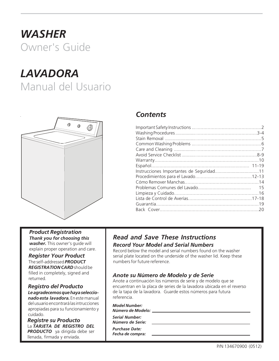 FRIGIDAIRE 134670900 User Manual | 10 pages