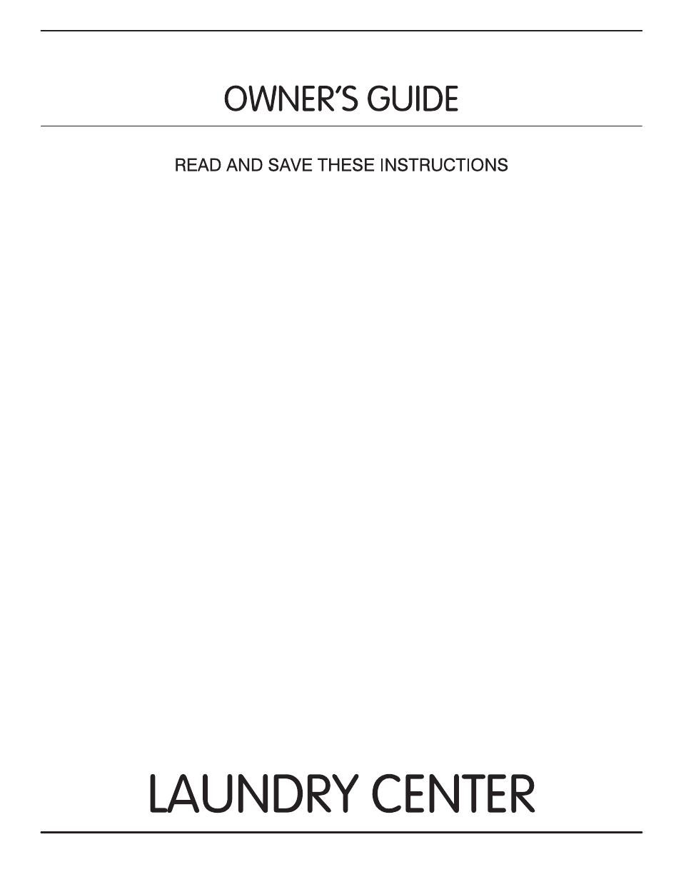 FRIGIDAIRE TUMBLE ACTION LAUNDRY CENTER User Manual | 17 pages
