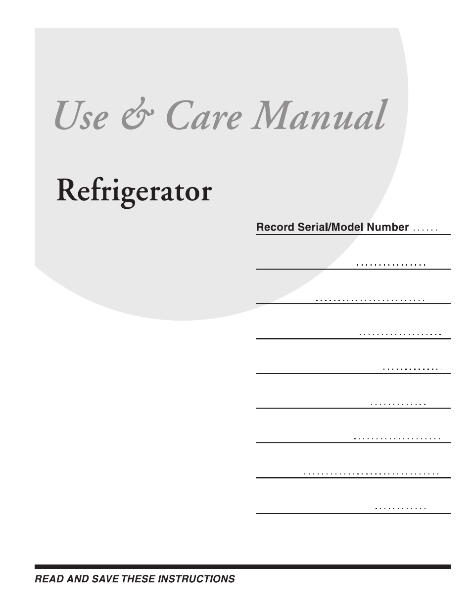 FRIGIDAIRE 216781800 User Manual | 8 pages