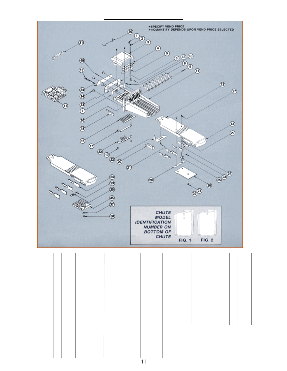 V8 coin chute parts list | FRIGIDAIRE Coin- Operated Commercial Tumble Action Washer User Manual | Page 11 / 12