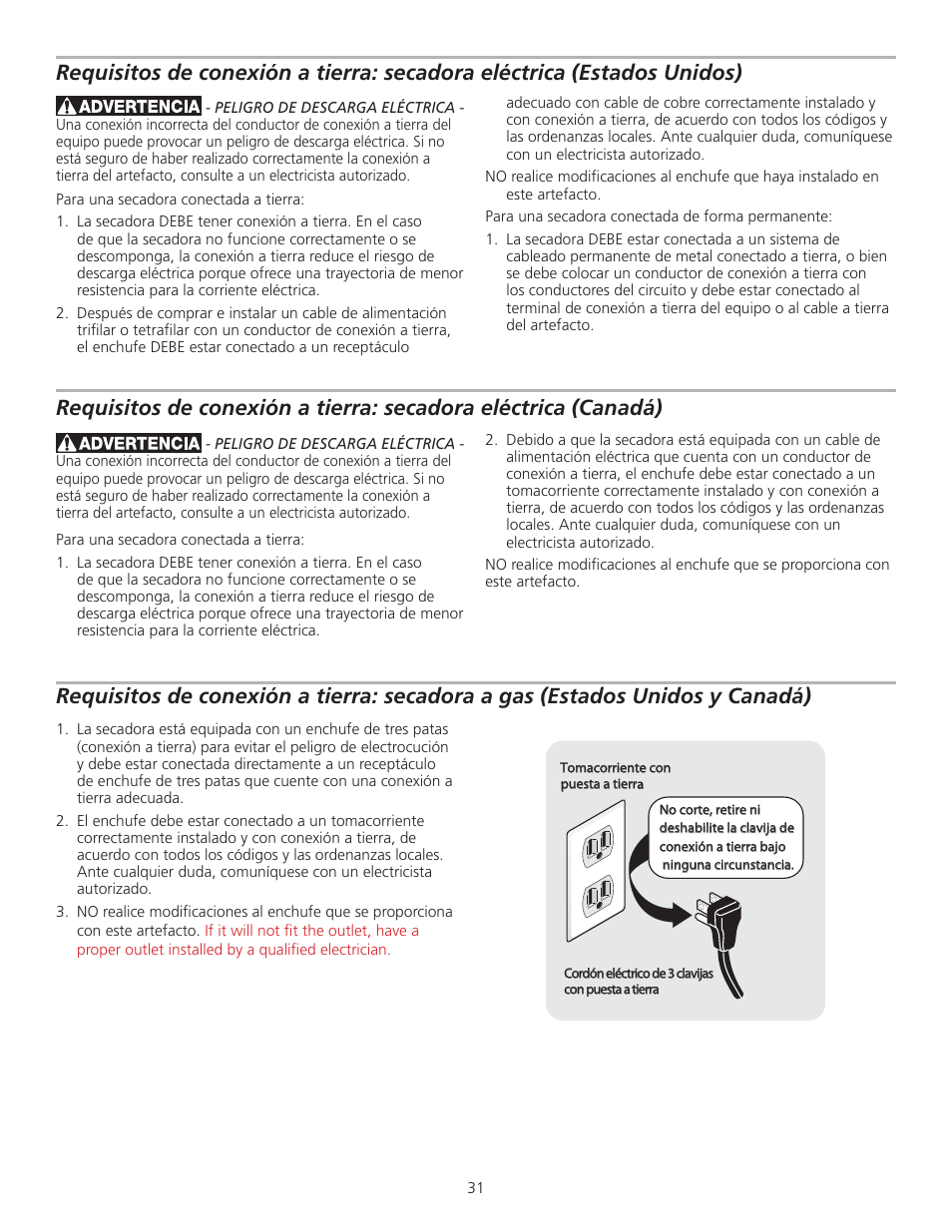 FRIGIDAIRE 137153700B User Manual | Page 31 / 36