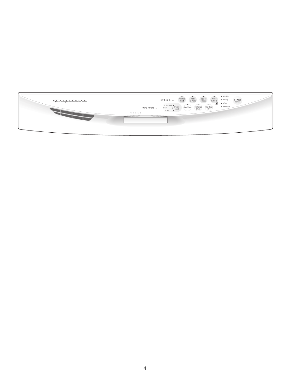 FRIGIDAIRE Dishwasher Precision Direct Wash System User Manual | Page 4 / 20