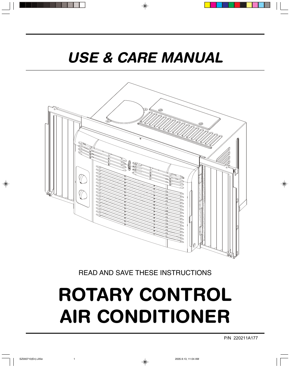 FRIGIDAIRE 220211A177 User Manual | 7 pages