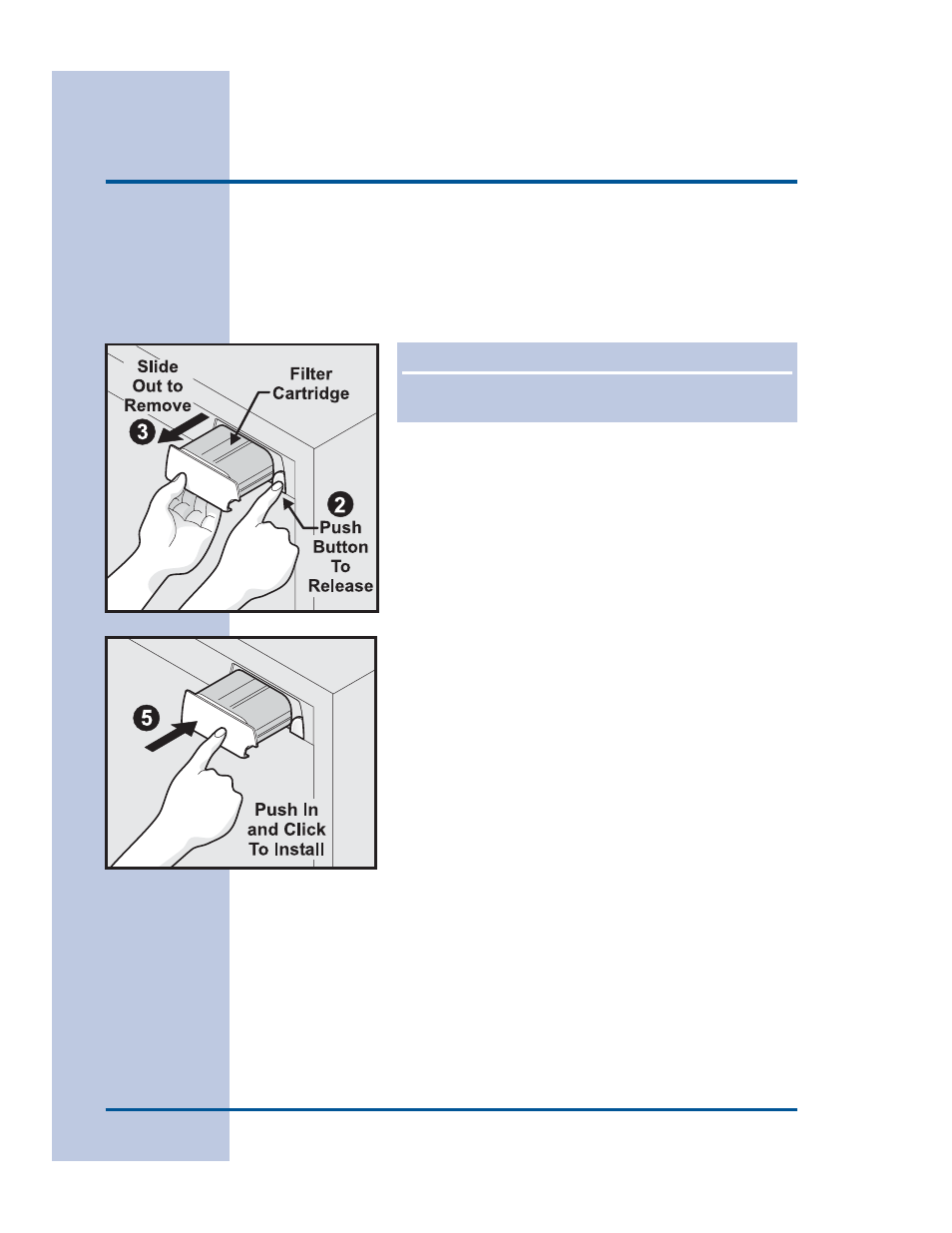 Changing the filter, Water filter | FRIGIDAIRE 241540100 (1203) User Manual | Page 28 / 40