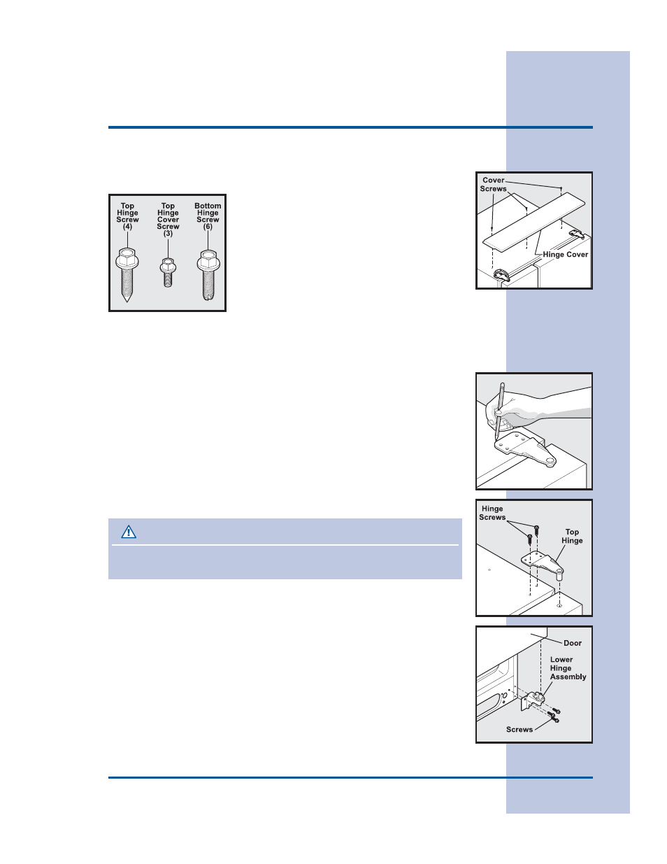 Removing the doors | FRIGIDAIRE 241540100 (1203) User Manual | Page 7 / 40