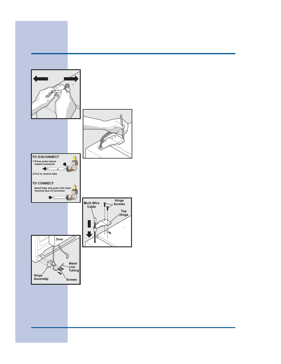 Removing the doors | FRIGIDAIRE 241540100 (1203) User Manual | Page 8 / 40