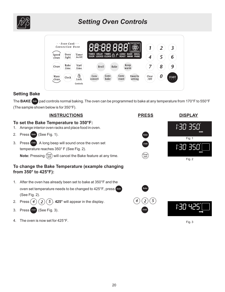 Setting oven controls | FRIGIDAIRE ES530 User Manual | Page 20 / 40