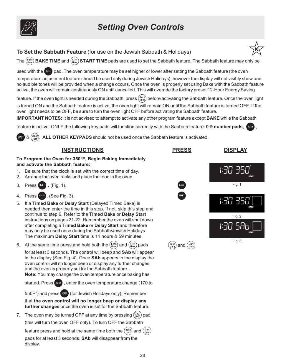 Setting oven controls | FRIGIDAIRE ES530 User Manual | Page 28 / 40