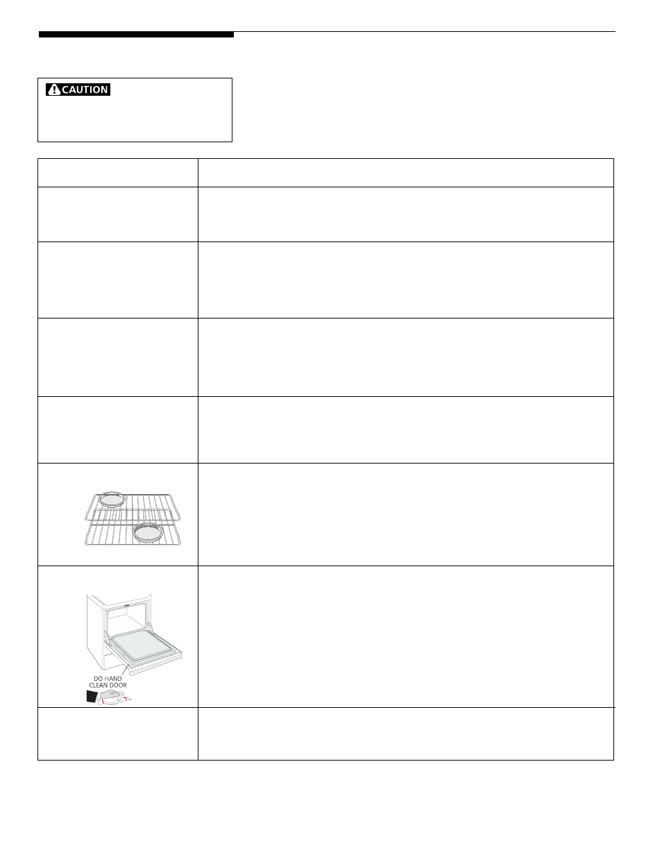 General cleaning | FRIGIDAIRE Electric Built- in oven User Manual | Page 10 / 12