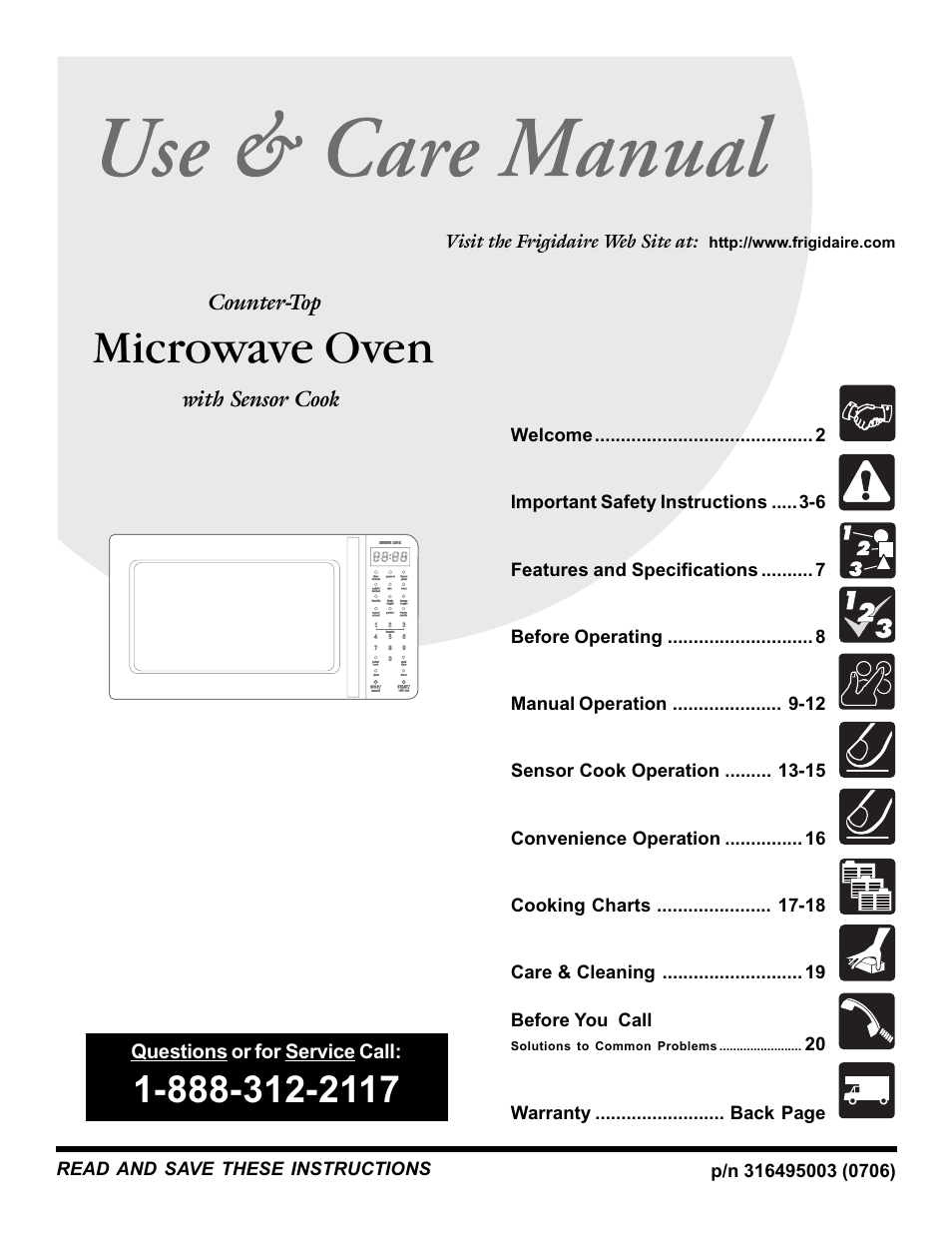 FRIGIDAIRE 316495003 User Manual | 24 pages