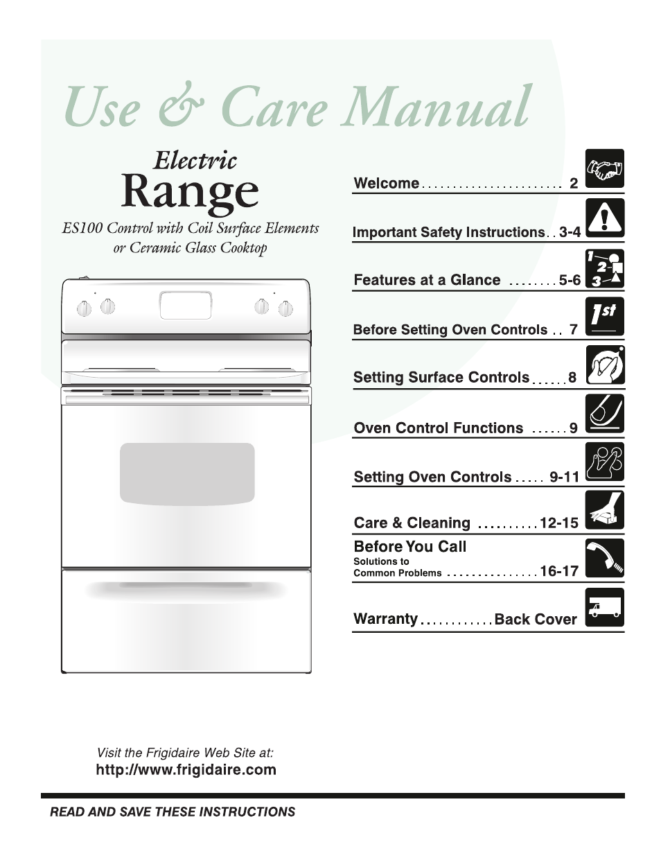 FRIGIDAIRE 316257114 User Manual | 20 pages