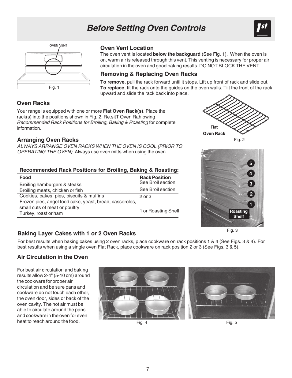 Before setting oven controls | FRIGIDAIRE 316417128 User Manual | Page 7 / 36