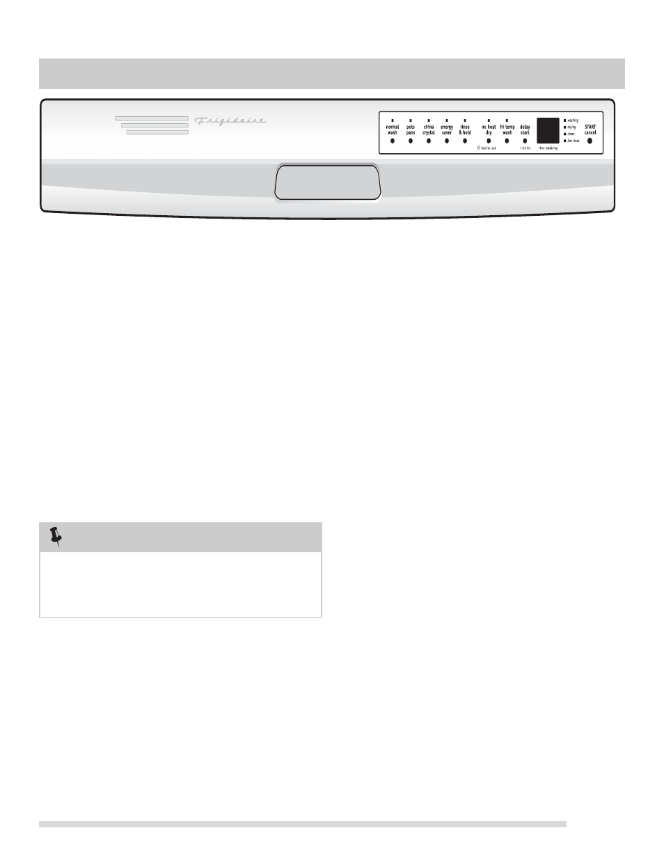 Wash cycle selections, Getting started | FRIGIDAIRE 154575701 User Manual | Page 5 / 20