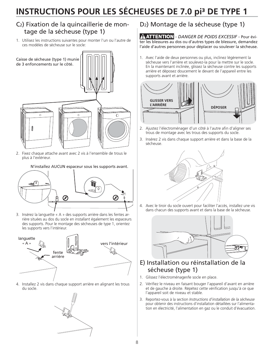 FRIGIDAIRE 137147900 A User Manual | Page 8 / 16