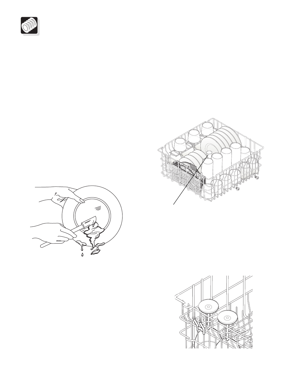 Preparing and loading dishes, Dish preparation, Loading the top rack | FRIGIDAIRE 800 User Manual | Page 7 / 16