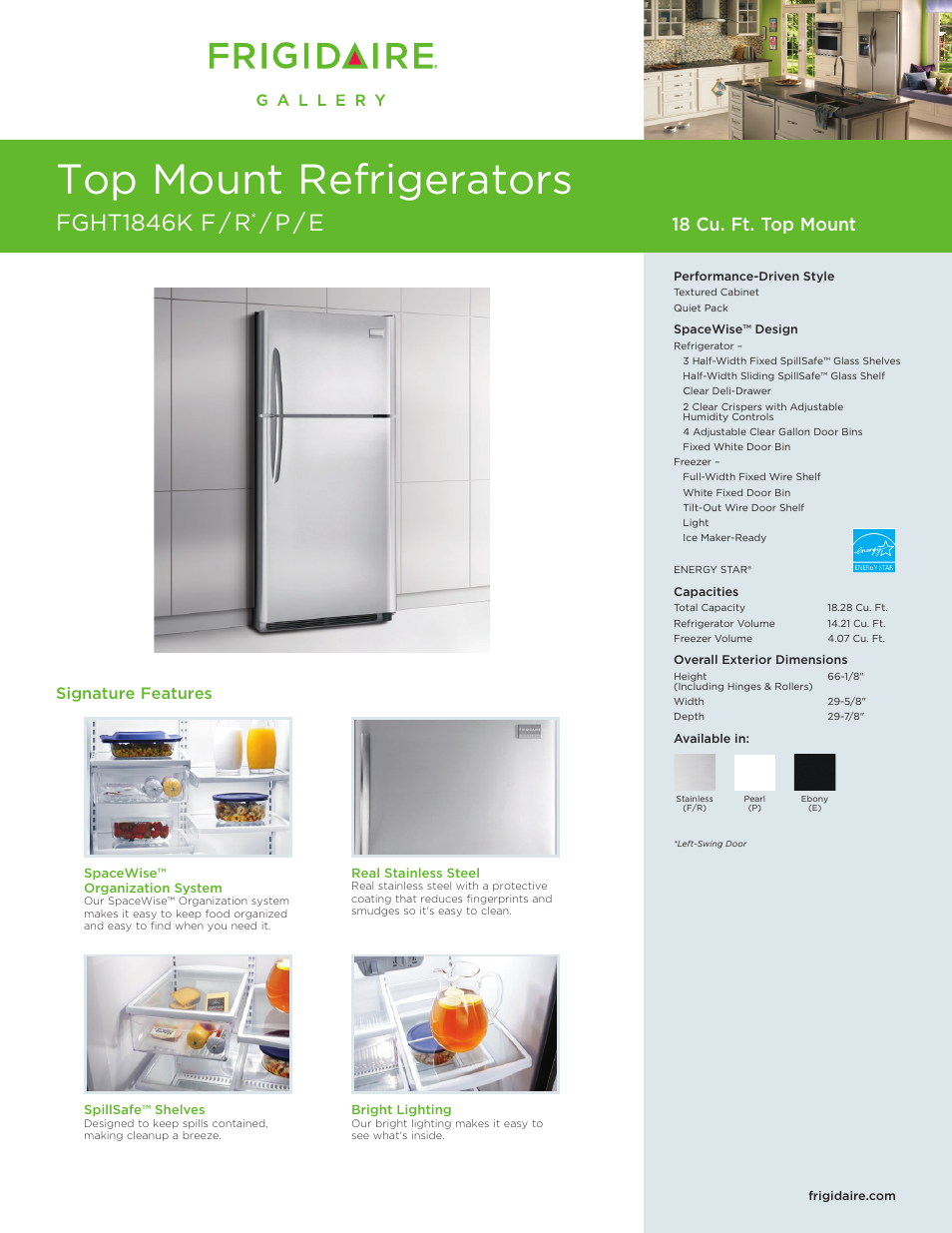 FRIGIDAIRE FGHT1846k User Manual | 2 pages