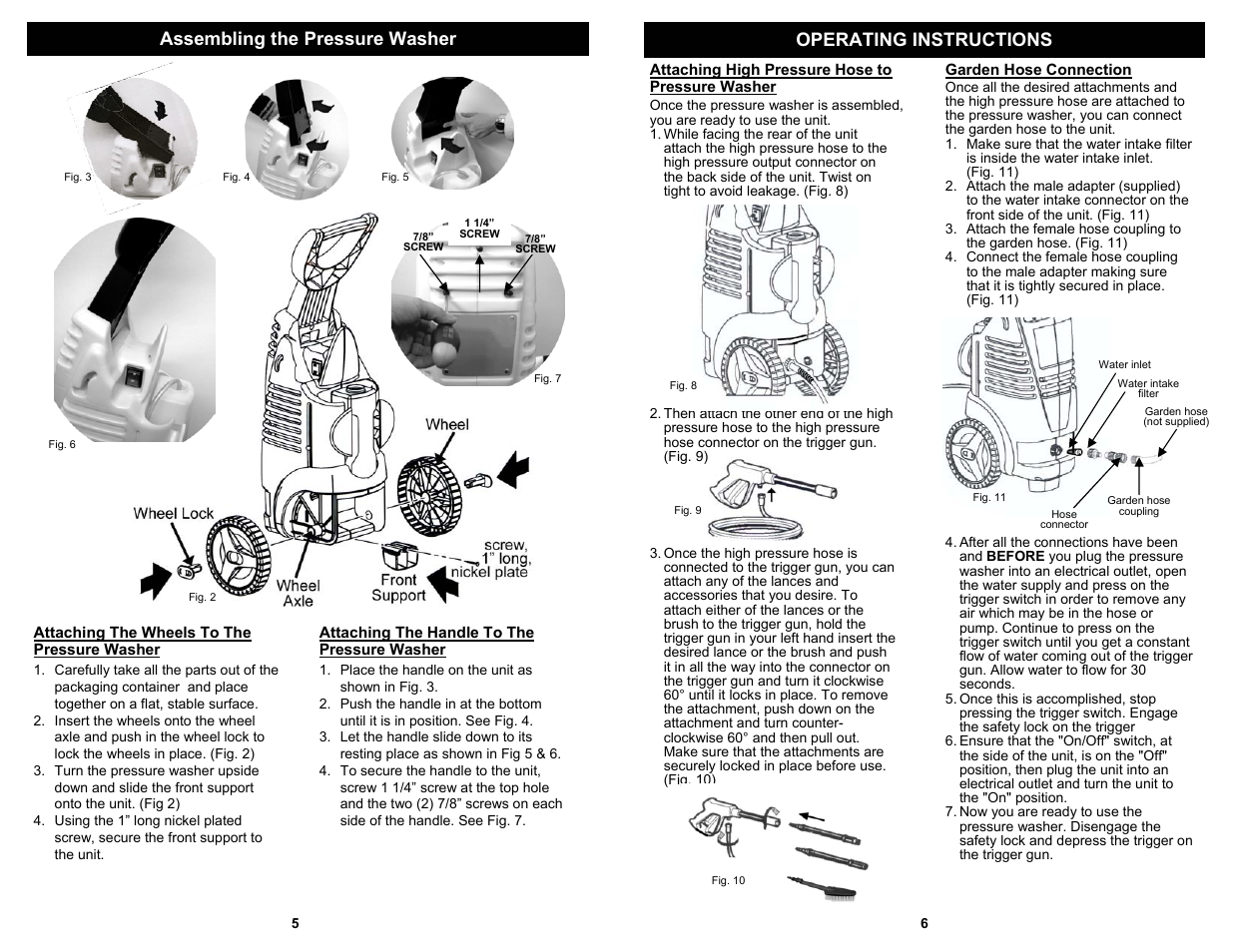 Fantom Vacuum VPW49H User Manual | Page 6 / 6