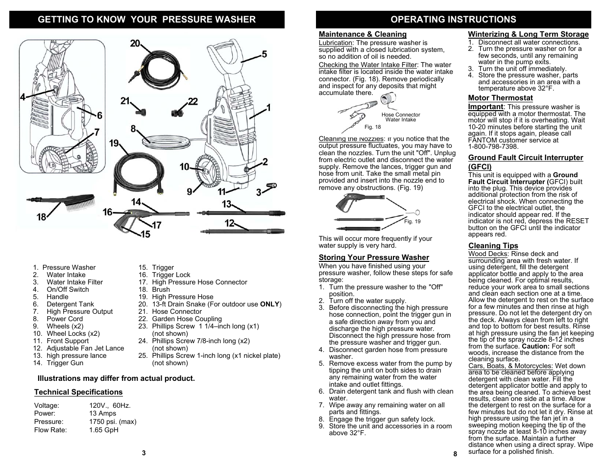 Fantom Vacuum VPW46H User Manual | Page 4 / 6
