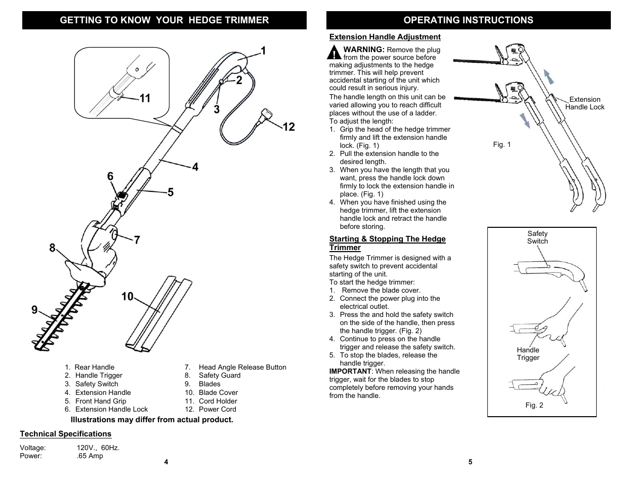Fantom Vacuum HT115H User Manual | Page 6 / 6