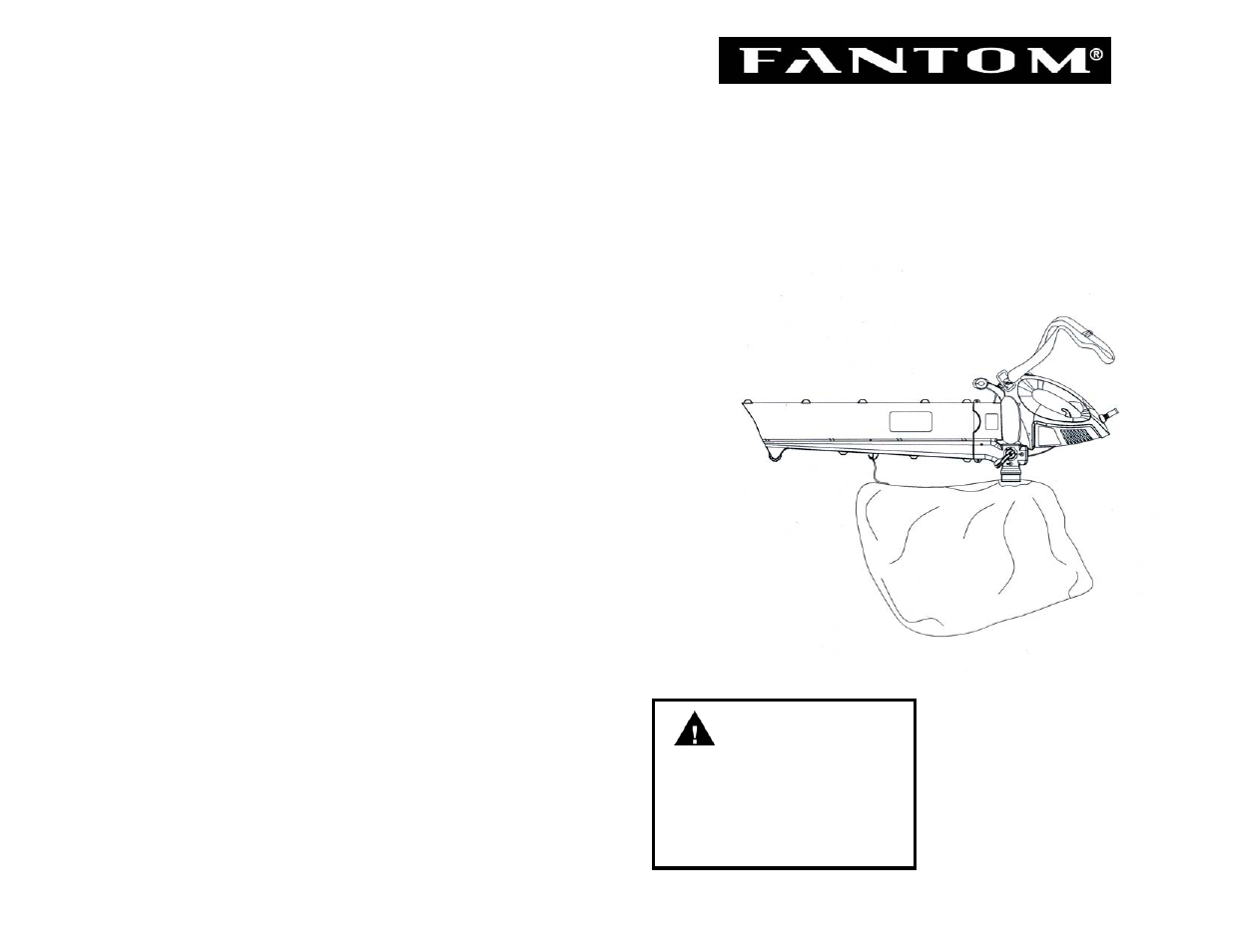 Fantom Vacuum PT205HA User Manual | 8 pages