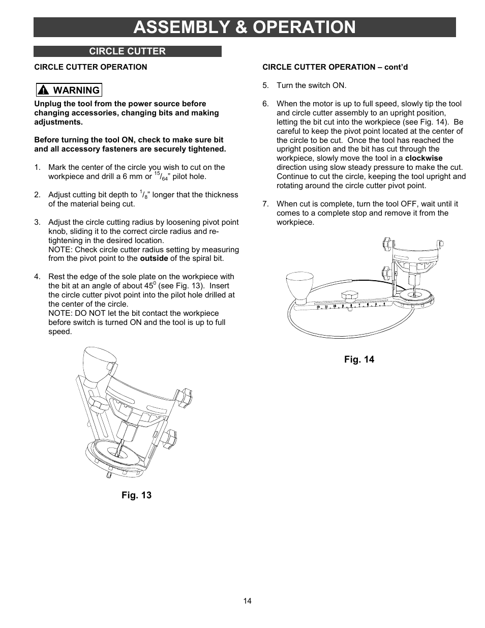 Assembly & operation | Fantom Vacuum PT301H User Manual | Page 14 / 18