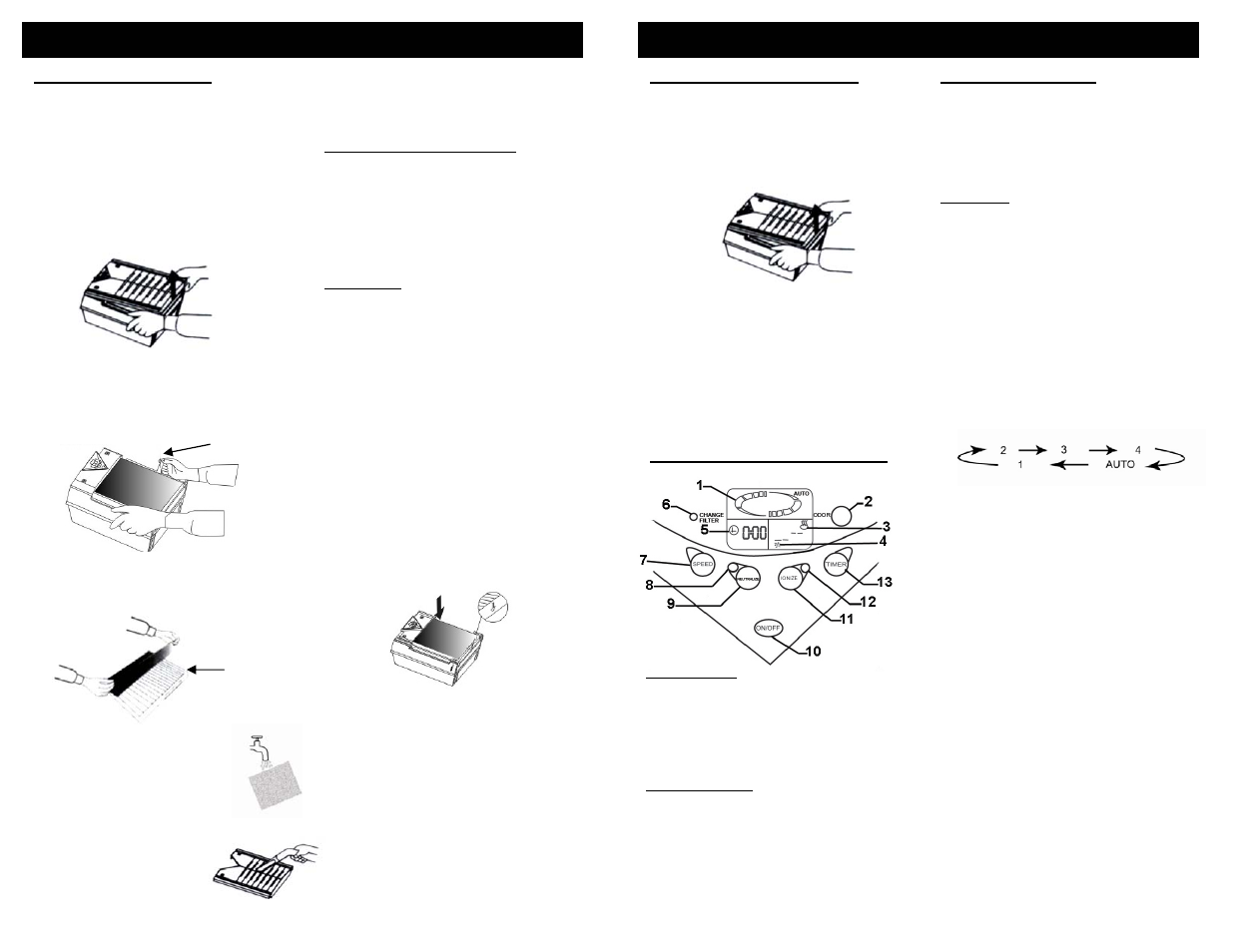 Maintenance instructions, Operating instructions | Fantom Vacuum AP500H User Manual | Page 7 / 8