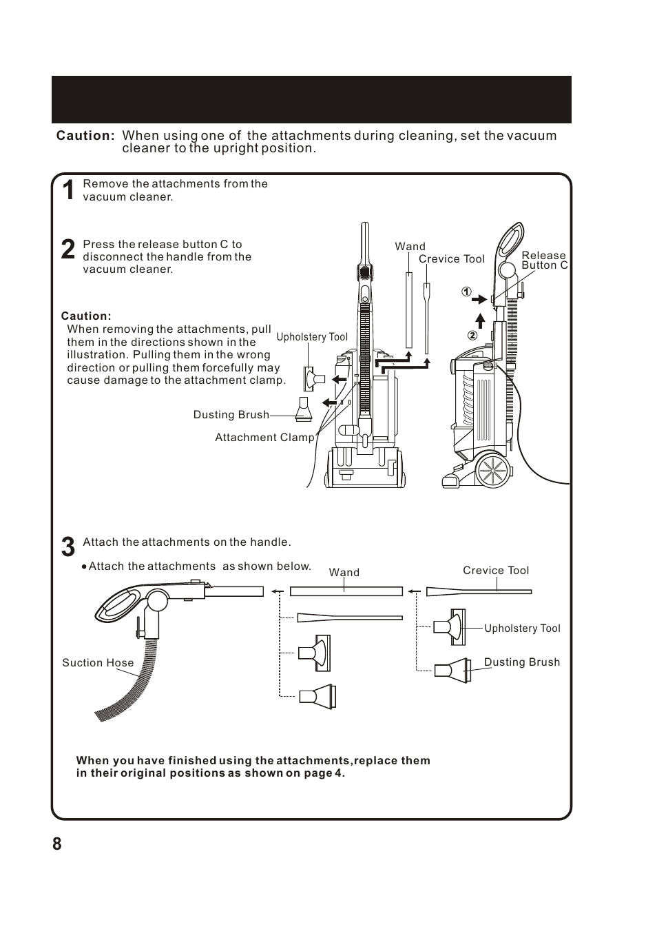 Т³гж 9, Using the attachments | Fantom Vacuum FM780 User Manual | Page 9 / 17