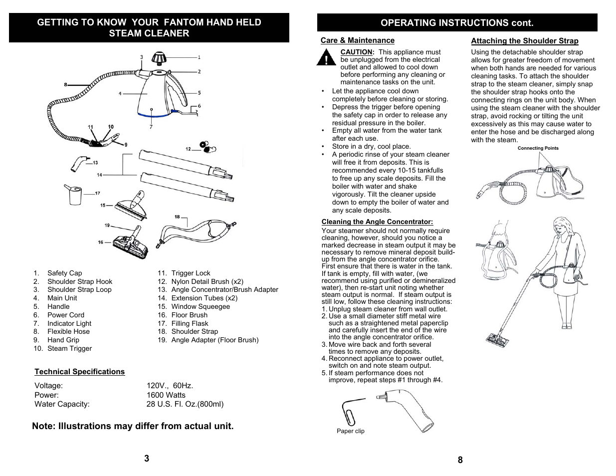 Operating instructions cont | Fantom Vacuum FC905K User Manual | Page 4 / 6