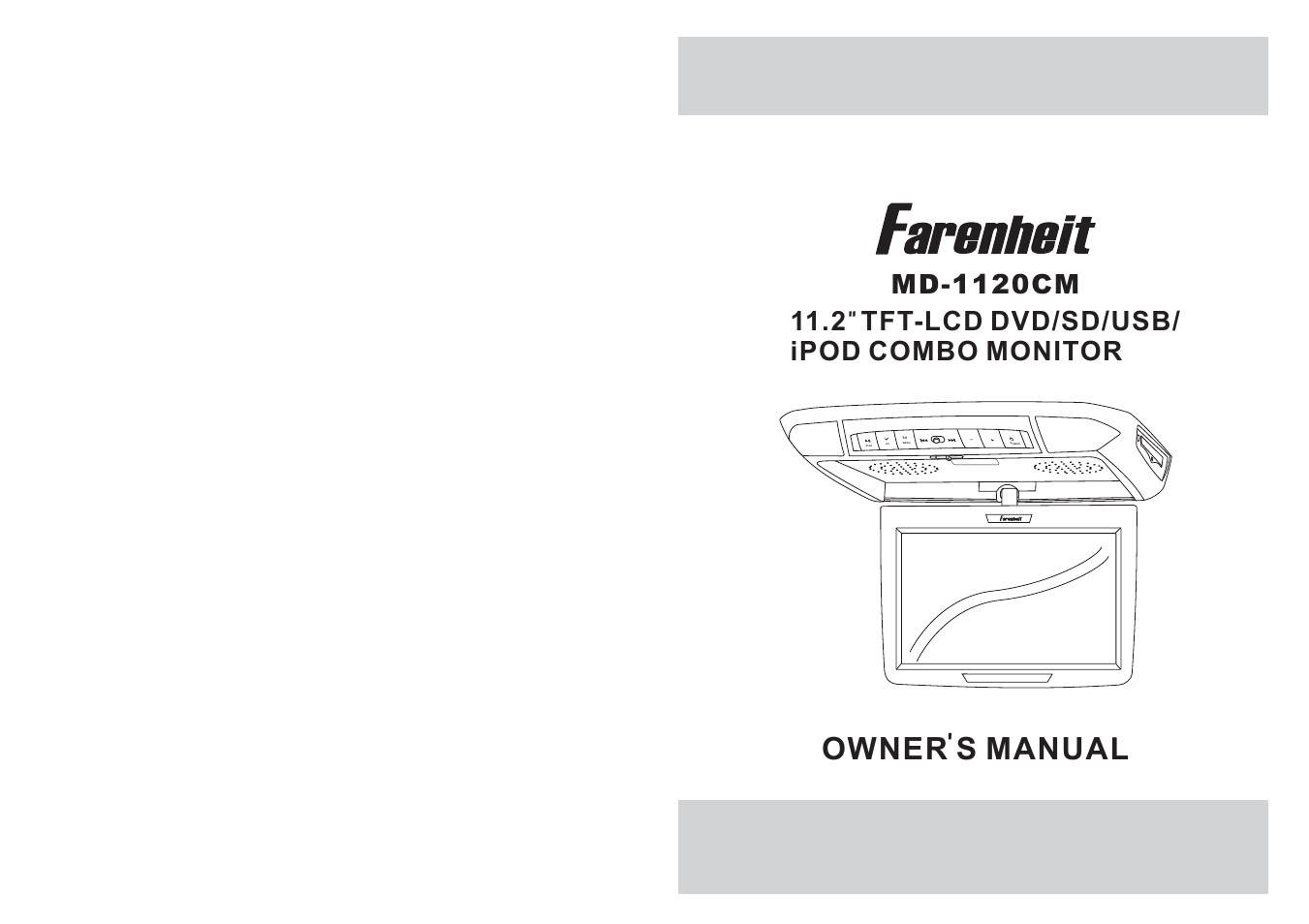 Farenheit Technologies MD-1120CM User Manual | 18 pages
